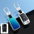 thumbnail image 3 of Zinc Alloy Gradient Glass Back Cover Key Fob Case Holder Shell Accessories Compatible for Chevrolet Chevy Camaro Equinox Cruze Sonic Malibu GMC Terrain & Buick Lacrosse Regal Verano, 3 of 9