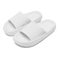 thumbnail image 2 of Cloud Slides for Kids, Toddler Shower Slippers Bathroom Pool Sandals Non-Slip Open Toe Pillow Slippers Super Soft Thick Sole Cozy Boys Girls Home House Cloud Cushion Slide for Indoor Outdoor Shoes, 2 of 7