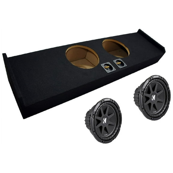 Kicker Ford F-150 09-12 43C104 C10 Series Sub & FORD2X10-150-CREW-09 Sub Box