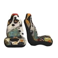 thumbnail image 3 of Sikiie Abstract Dalmatian Art Car Seat Covers 2PCs Front Car Seat Covers Universal fit for Most Cars SUVs and Trucks-1, 3 of 9