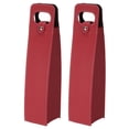 thumbnail image 1 of Unique Bargains Sac Cadeau Vin 2 Sac à Vin Sac Réutilisable en Cuir Cabas pour Bouteilles de Vin Portable, Rouge, 1 of 5