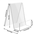 thumbnail image 3 of 24 Pack Acrylic Book Stand, Clear Book Holder, Small Acrylic Display Stand for Books, Photos, Brochures, Tablets, 3 of 6