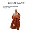 thumbnail image 2 of Kids Scarf Soft Warm Knit Neck Warmer Winter Classic Scarf For Boys Girls Wraps Soft Windproof Neck-Yellow, 2 of 5