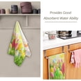 thumbnail image 2 of Coolnut Easter Eggs Bunny Hand Towels 2 PCS, Spring Flowers Meadow Kitchen Towel Ultra Soft and Highly Absorbent,Decorative Fingertip Face Towel for Bathroom Hotel, 28.3"x14.4", 2 of 5