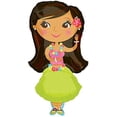 thumbnail image 2 of 35" Hula Dancer Tropical Luau Foil Balloon Party Supplies, 2 of 2