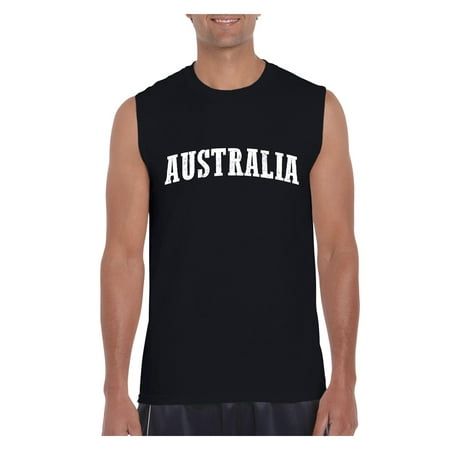 Australia Men Ultra Cotton Sleeveless T-Shirt (Best T Shirts Australia)