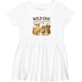 thumbnail image 3 of Inktastic Wild One Happy 1st Birthday Woodland Animals Girls Baby Dress, 3 of 5