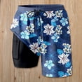 thumbnail image 2 of Womens Swim Shorts with Compresssion Liner 2026 Summer Casual Elastic Waist Leopard Print Board Shorts with Pockets Beachwear, 2 of 4
