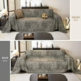 thumbnail image 3 of Sanmadrola Reversible Sofa Covers for Sectional Sofa, Couch Slipcover for Dogs Pet, Chenille Throw Covers with Tassels, Loveseat Futon L Shaped Couch Cover Washable Furniture Protector, 71" x 134", 3 of 9