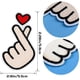 thumbnail image 2 of 20 Piezas Parches de Corazón para Dedos Yashi Bordado Kpop, 2 of 5