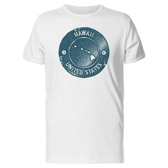 Hawaii, Grunge Map United States T-Shirt Men -Image by Shutterstock, Male Large