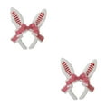 thumbnail image 1 of Maytalsory Comfortable Hairband For Girls Hair Accessories Collection Durable Bunny Ears Red+White 2Set, 1 of 6