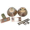 thumbnail image 3 of Door Lock Double Cylinder with 3Pcs Keys Contemporary Modern for Entrance Locker Red Bronze, 3 of 6
