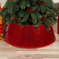 thumbnail image 2 of XMMSWDLA 23.62 Inch Christmas Tree Skirt - 3D Sequin Holiday Party Decor with Rhomboid Pattern, Festive Xmas Tree Bottom Cover for Indoor Decorations (2025 Collection), 2 of 6
