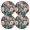 Green, variant on Ryvnso Cactus and Flower Round Plate Mats Dining Table Placemat Set of 4 for Holiday Decoration