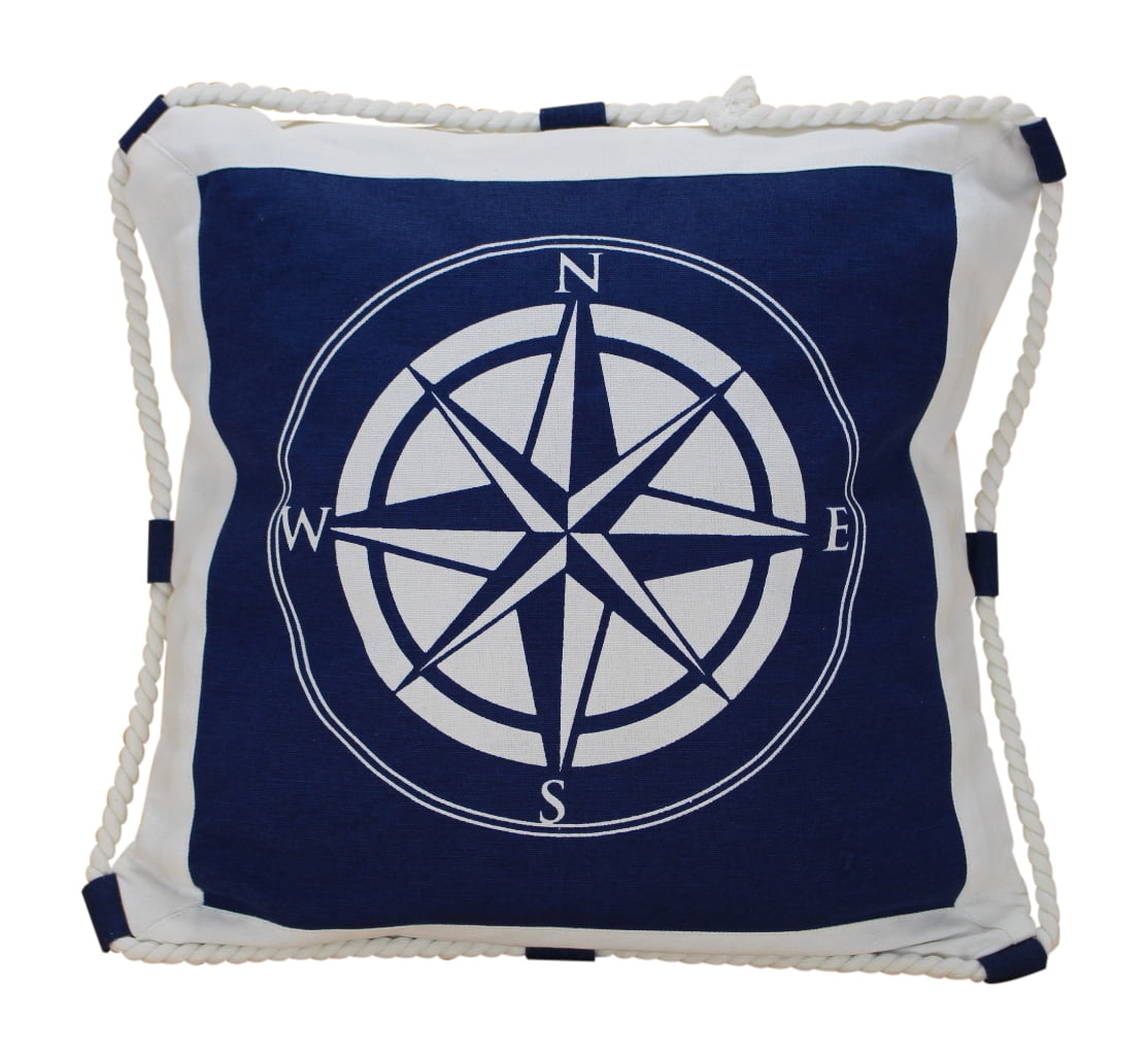 Dennis East 21092 Compass Rose Pillow Size 16"sq Home Goods