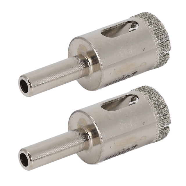 20mm Hole Opener, Easy Installation Fast Chip Removal Stable 2Pcs Drill Bit For Glass Ceramic Tiles Marble