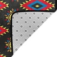 thumbnail image 4 of Vintage Aboriginal Tribe Style Red Rugs Doormat, Non-Slip Machine Washable Carpets Floor Door Mat , 36" x 24", 4 of 7