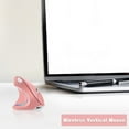 thumbnail image 4 of Latrodar Vertical Mouse Wireless Laptop Mouse Battery Ergonomic Mouse Office Optical Mouse Mute USB 2.4G Cordless Mice 2400 DPI Bluetooth Gaming Mouse 6 Buttons for Laptop Notebook Multi-Device Pink, 4 of 5