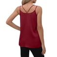 thumbnail image 6 of Tanks for Women Sleeveless V Neck Women's Fitted Basic Tank Tops Women Summer Vacation Outfits, 6 of 8