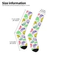 thumbnail image 5 of Bingfone Compression Socks For Women And Men Long Socks For Running Athletic Cycling Nurse-Cute Chameleons, 5 of 9