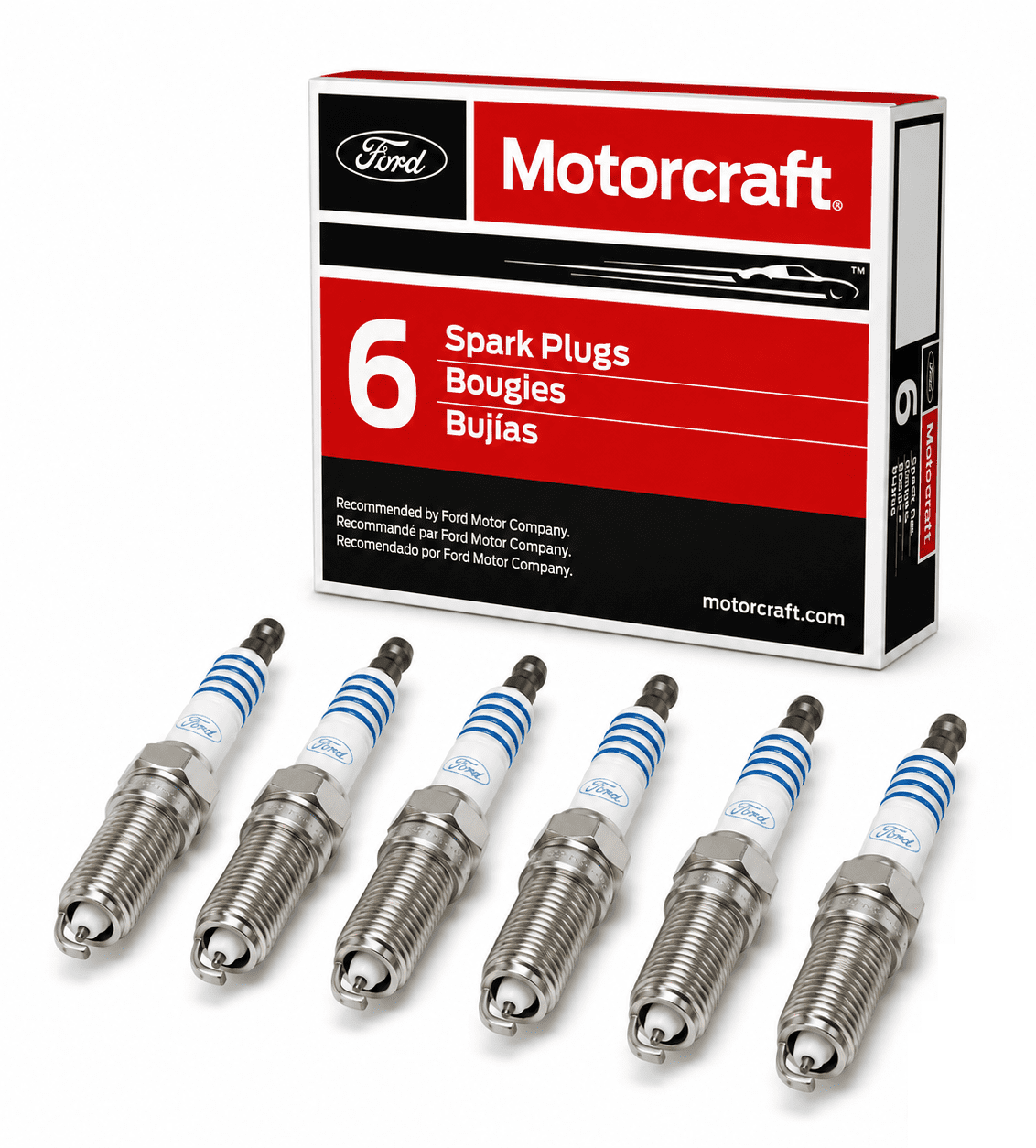 8 Spark Plugs OEM Motorcraft SP-515/SP546 PZH14F 5.4L 3V for FORD