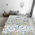 thumbnail image 5 of Fuzoiu Beautiful wild flower forest Print Ultra-Soft Micro Fleece Blanket,All Seasons Flannel Throw, Lightweight Blanket for Bed, Sofa, Couch, Movie Night, Camping, and Travel-60"x50", 5 of 7