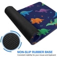 thumbnail image 6 of Long Mouse Pads for Desk,Dark Blue Dinosaurs Colorful Pattern Desk Mats on Top Of Desks, Desk Mouse Pad Extra Large with 3mm Non-Slip Base and Stitched Edge for Gaming,Office,Work,Home 31.5"x11.8", 6 of 6