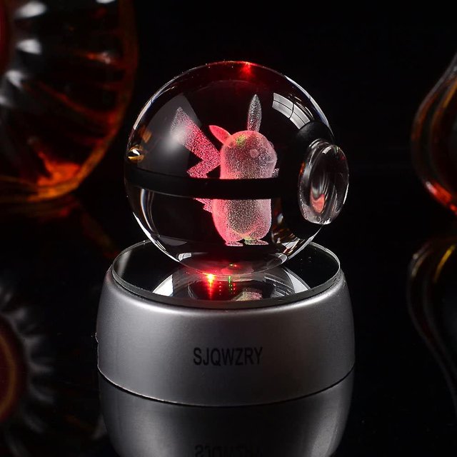 Luz Nocturna Led De Cristal 3d, Lámpara De Mesa De Cambio Gradual De 7 Colores Para Regalos Navideños O Para El Hogar. Afortunado Sencillez