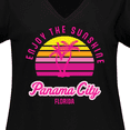 thumbnail image 4 of Inktastic Summer Enjoy the Sunshine Panama City Florida in Pink Women's Plus Size V-Neck T-Shirt, 4 of 5