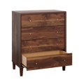 thumbnail image 4 of Pemberly Row Commode Contemporaine en Bois Manufacturé 4 Tiroirs en Noyer Grand, 4 of 13