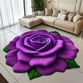 thumbnail image 1 of Feltree 3D Flower Mat Non-Slip Soft Area Rug 24x24 Inch Crystal Velvet for Living Room Bedroom Home Office Decor, 1 of 8