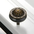 thumbnail image 2 of simhoa Vintage Ceramics Round Cabinet Pull Knobs Grey, 2 of 8
