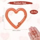 thumbnail image 3 of Clip en forma de corazón Uxcell [Paquete de 15] - Clip de llavero con gancho de resorte [Naranja/Aleación de aluminio], 3 of 6