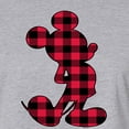 thumbnail image 3 of Mickey & Friends - Plaid Mickey - Juniors Cropped Cotton Blend T-Shirt, 3 of 5
