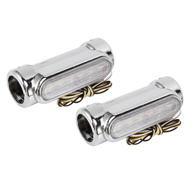 Motorcycle Led Highway Bar Switchback Driving Light/Turn Signal Light For Harley(Silver)