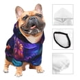thumbnail image 3 of Cauagu Magic Colorful Forest Leaves Pattern Winter Pet Hoodie Sweatshirts- Dog Hoodie Sweater with Leash Hole - Cute Dog Hoodie - Pet Clothes Puppy Cat Custume -Large, 3 of 8