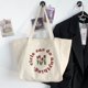 thumbnail image 2 of Bolsa De Hombro Bolso de lona con estampado de tulipanes y letras de gran capacidad para estudiantes Sywqhk Para Estrenar, 2 of 9