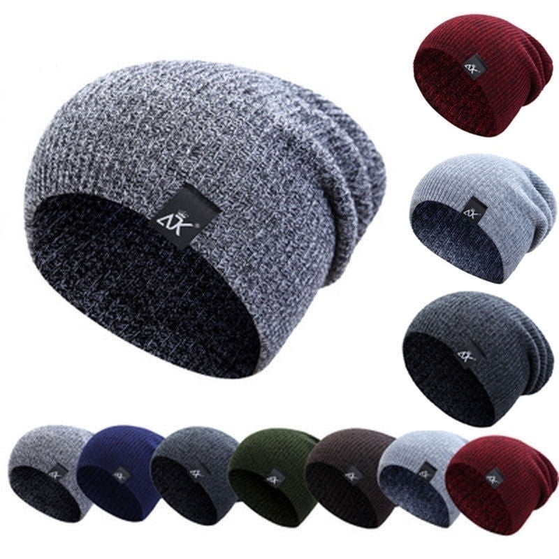 NEW Men Women Fashion Knit Baggy Beanie Oversize Winter Hat Ski Slouchy Chic Cap