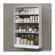 thumbnail image 1 of Estante montado en la pared del inodoro, estante de almacenamiento de cosméticos de cuatro pisos, estante de Metal montado en la pared sin perforar, 1 of 7