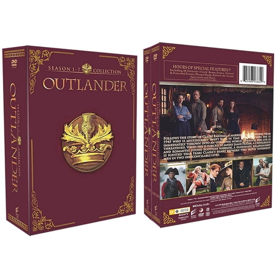 Outlander: The Complete Series, Season 1-7 on DVD, 33-Disc, Box-Set