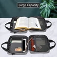 thumbnail image 4 of Youkk Storage Carrying Bag Portable Canvas Office Travel Book Case Detachable Shoulder Strap Document Protection Zipper Pouch, 4 of 7