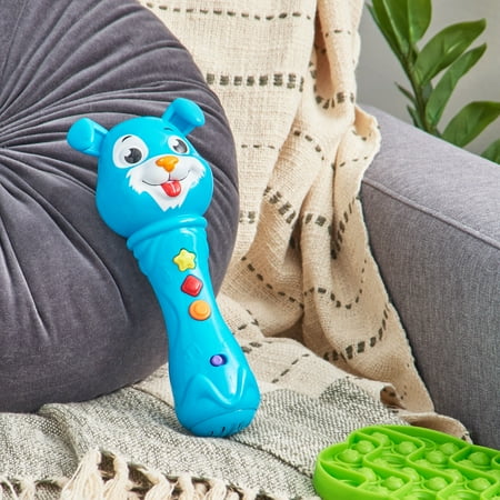 Spark Create Imagine, Interactive Learning Microphone Toy, 3 Modes, Unisex, Blue, 3 Years up
