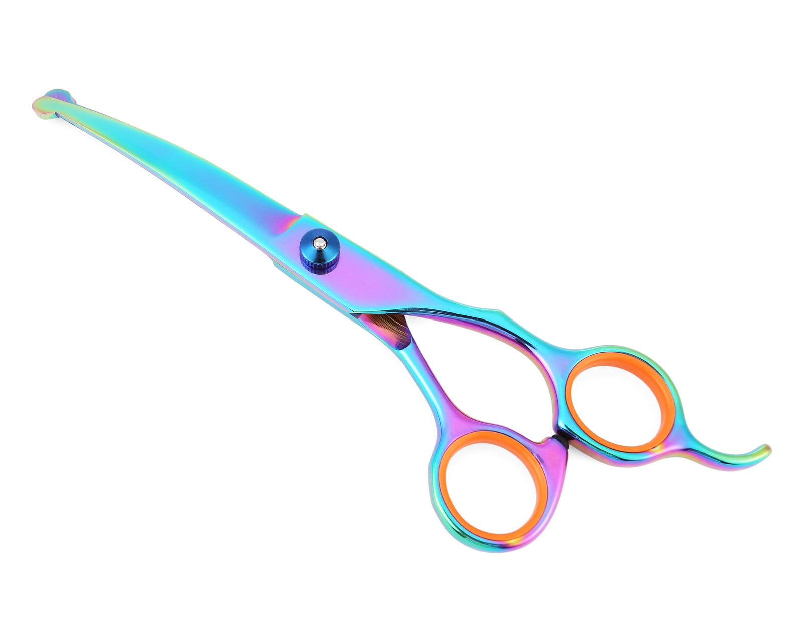 Mogoko Dog Grooming Trimming Curved Scissors, Colorful Stainless Steel
