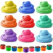 Squeeze Craft Puff Slime - Jumbo Fluffy Mud Putty Assorted Bright Colors - for Sensory
