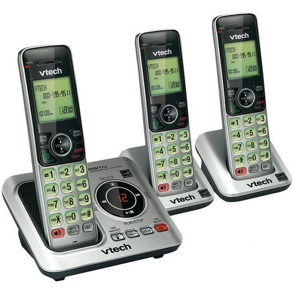 VTech 3 Handset Cordless Pone with Answering System, CS6629-3