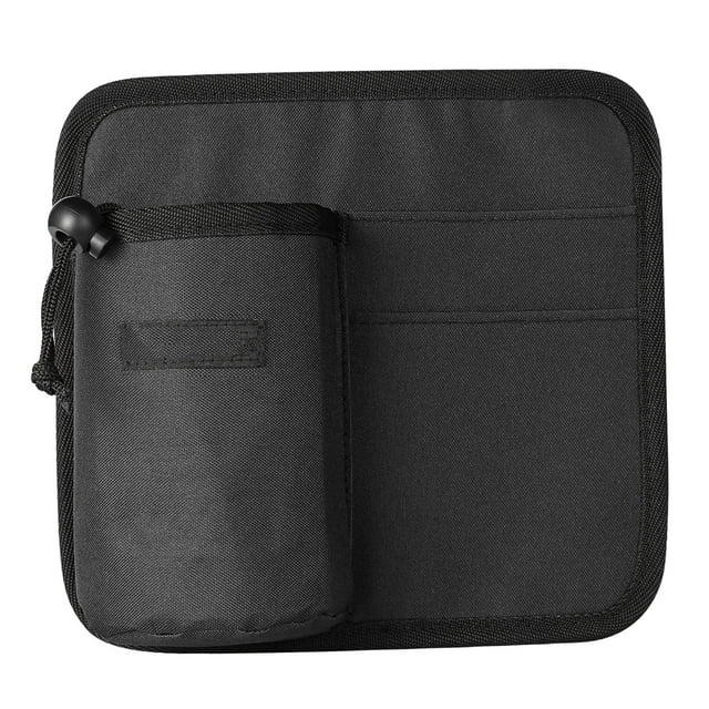 Portavasos de viaje para equipaje, se adapta a maletas enrollables/de mano, con asa, bebida Universal Negro
