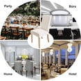 thumbnail image 4 of 4 piezas Fundas para sillas (beige), funda elástica para silla de comedor, protector de silla moderno, lavable para decoración, fiestas, banquetes, oficina, hotel, 4 of 5