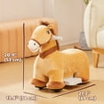thumbnail image 3 of Qaba Cheval Électrique 6V avec Musique, avant, 3 of 10