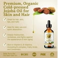 thumbnail image 2 of Organic Cold-Pressed Golden Jojoba Oil 100% Pure Skin Hair Face Moisturizer, 2 of 8